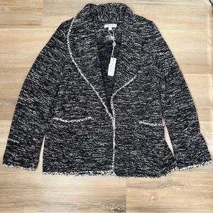 NWT - Max Studio Tweed Open Front Jacket - Size S